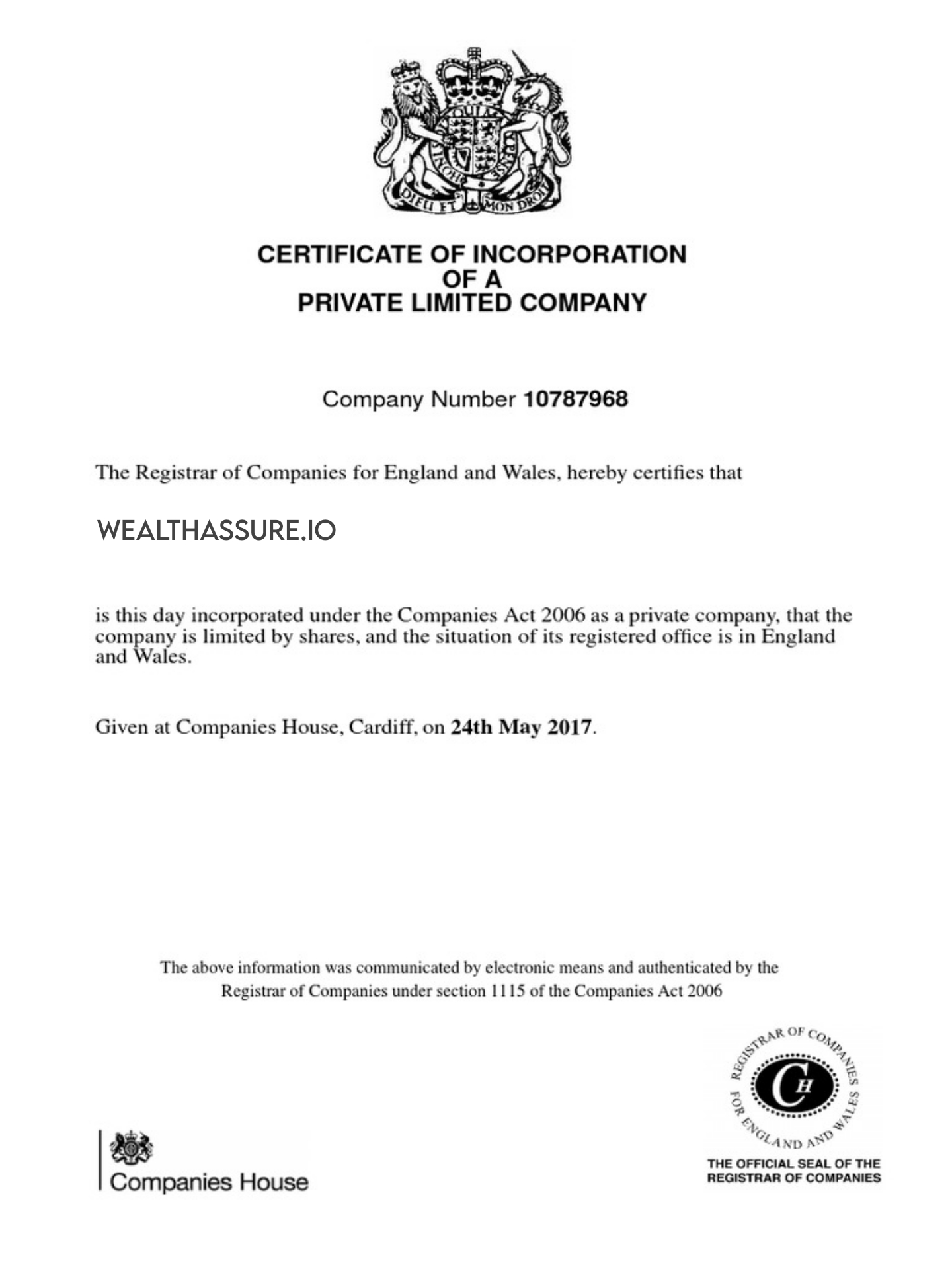 Certificate of Excellence